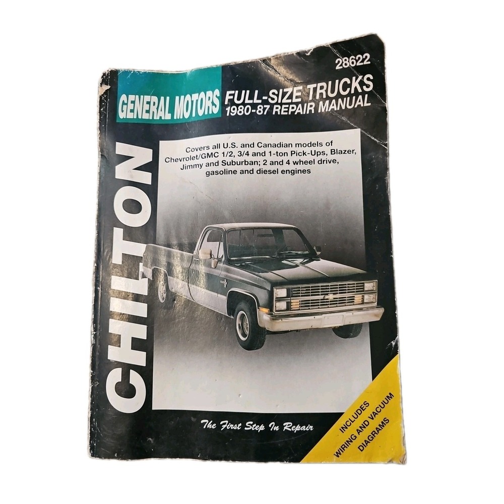 GENERAL‎ MOTORS 28622 FULL SIZE TRUCKS 1980-87 REPAIR MANUAL CHILTON